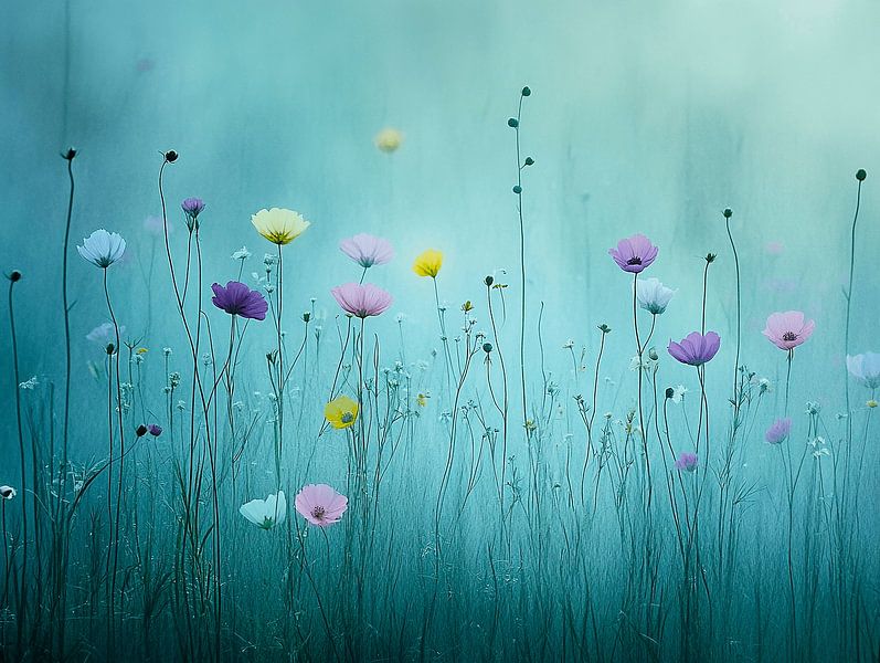 Field Splendour in Pastel | An Ode to Summer Flowers by Karina Brouwer