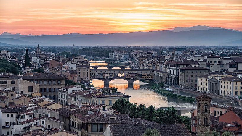 Sonnenuntergang in Florenz von Manjik Pictures
