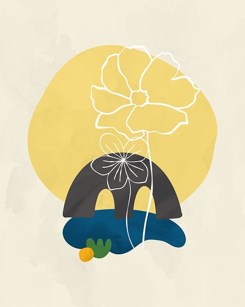 Zwei Blumen im Frühling von Tanja Udelhofen