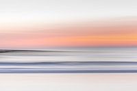 Golven tijdens zonsondergang in Zeeland