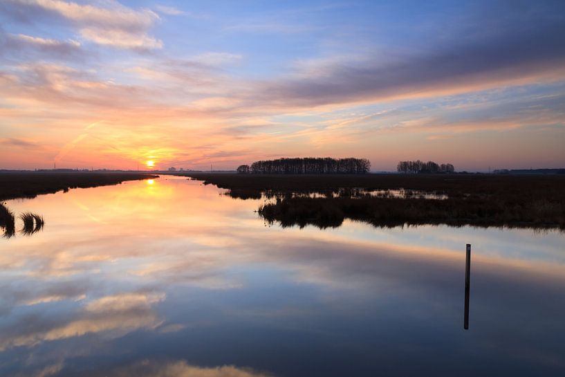 Holländischer Sonnenaufgang von Sander van der Werf