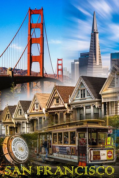 Collage San Francisco von Dieter Walther