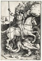 Saint Georges et le dragon, Albrecht Dürer