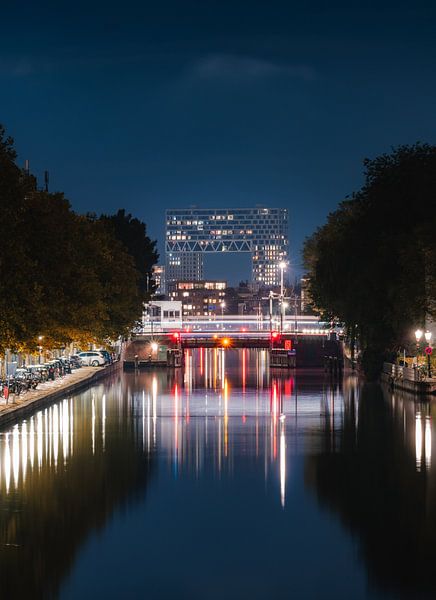 Der Pontsteiger bei Nacht von Julius Pot