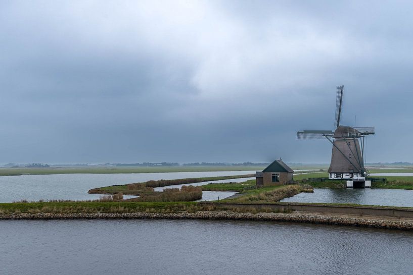 Windmühle Het Noorden in Oosterend - Texel. von Norbert Versteeg