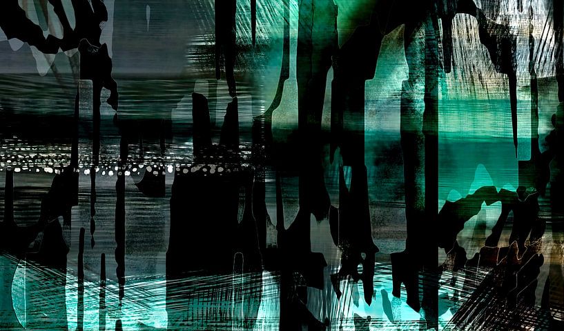 Nacht in Tropischen Wald von FRESH Fine Art