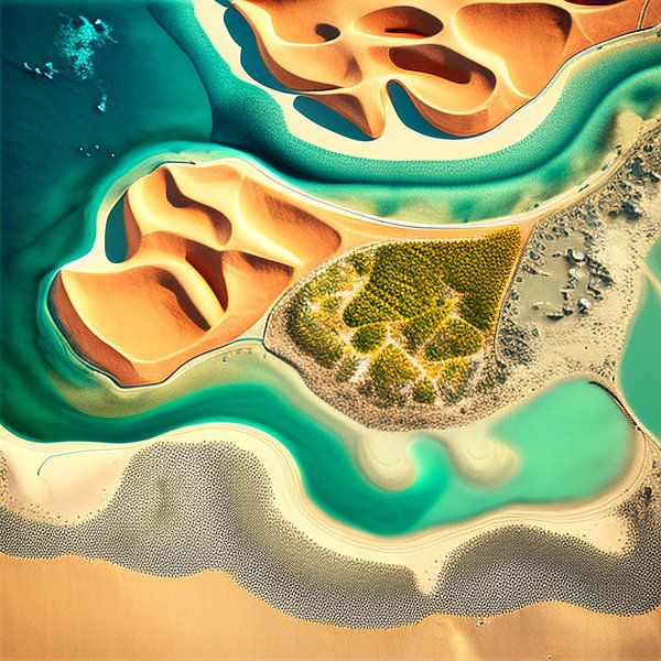 Dunes and currents by Vythryd Arts