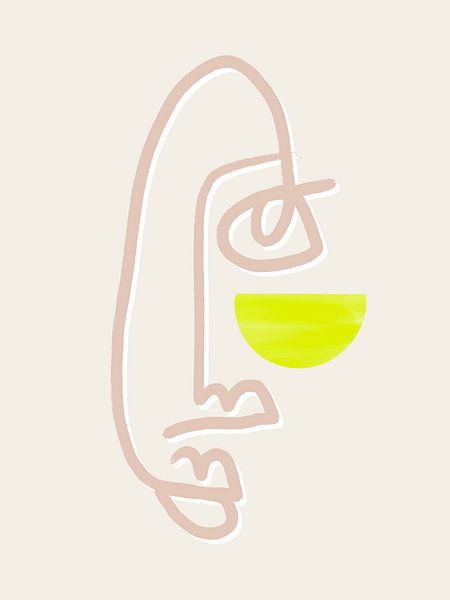 Mondgesicht | Neon von Bohomadic Studio