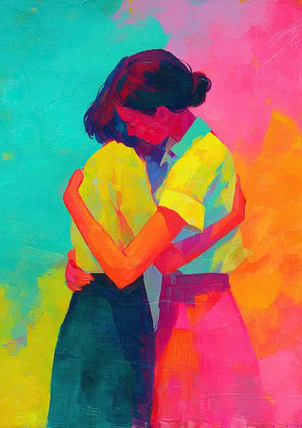 Freude umarmen von Wunderbare Kunst