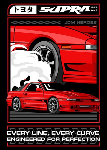 1992 Toyota Supra MK 3 JDM Car by Adam Khabibi