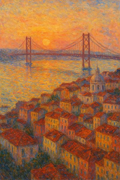 Lumière dorée sur Lisbonne - Reflets du fleuve Tejo par Travel Shop