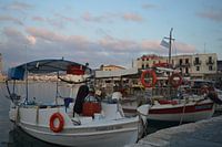 Boats in Greek harbour