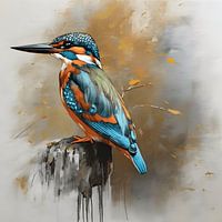 Painting kingfisher
