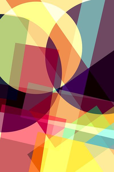 Kleurrijk vlakkenspel von Irene Damminga