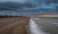 Dark clouds above Scheveningen beach