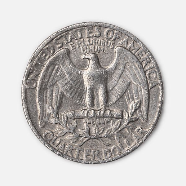 Quarter dollar coin by Lieuwe Philipse
