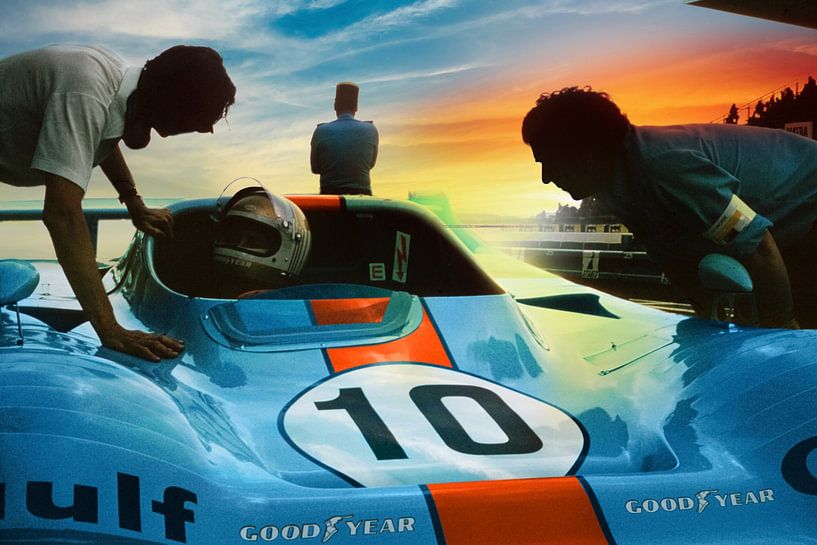 Gulf Cosworth-Rennwagen, 24 Stunden von Le Mans 1975 von Timeview Vintage Images