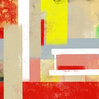 Oh, jour heureux ... art abstrait joyeux dans le style boho vintage