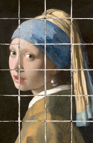 Meisje met de Parel - The Tiled Edition par Marja van den Hurk