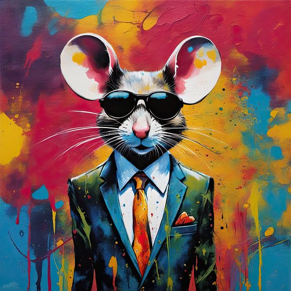 Souris Pop-art 01.98 par Peintures accrocheuses