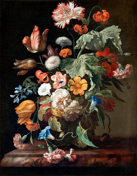 Stillleben mit Blumen, Rachel Ruysch von Meisterhafte Meister