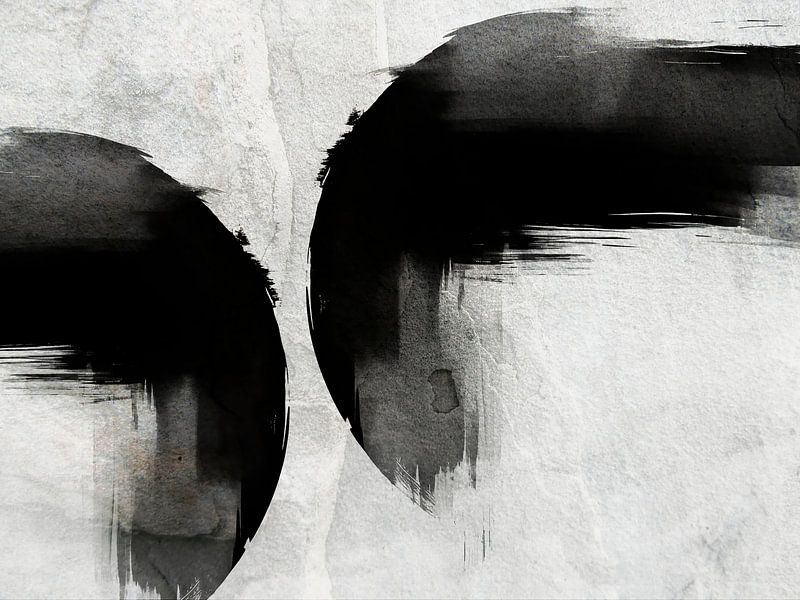 Modern Abstrakte Japandi Zen Natur Landschaft von FRESH Fine Art