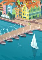 Curaçao, Willemstad mit der Pontonbrücke