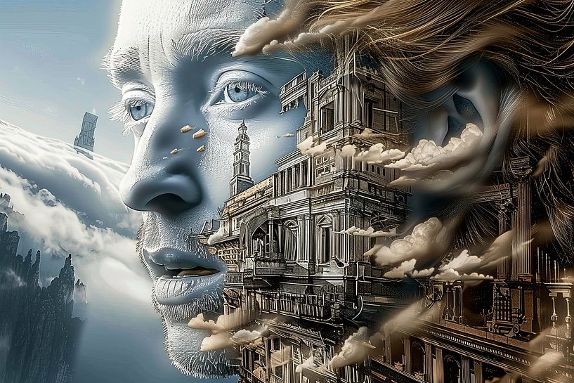 surrealist portrait by Egon Zitter