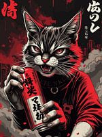 Toast der roten Katze