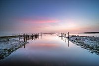 Pastellfarbener Sonnenaufgang.