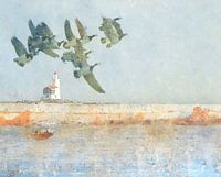 Glace rampante au cheval de Marken