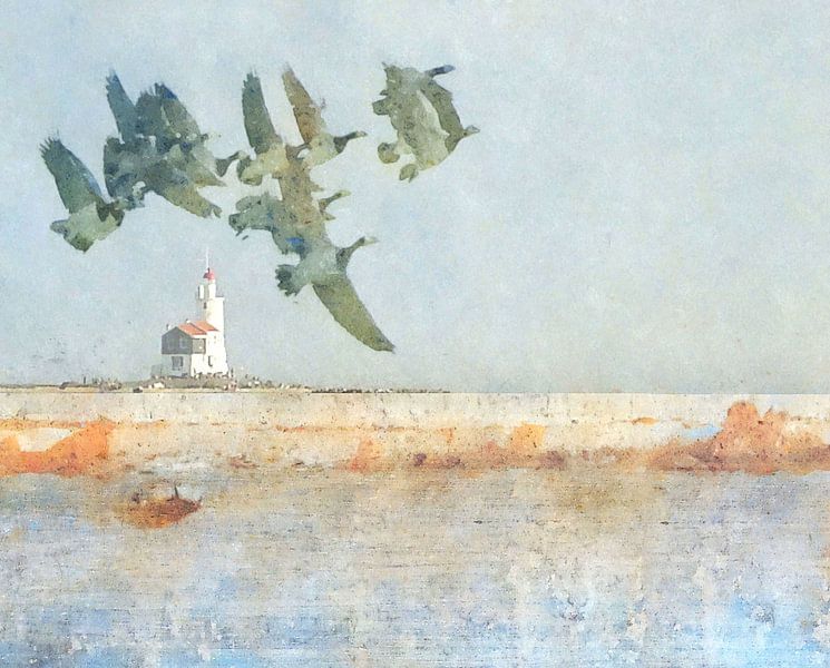 Glace rampante au cheval de Marken par Ger Veuger