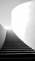 Minimalistische Kunst - Trap in Zwart-Wit