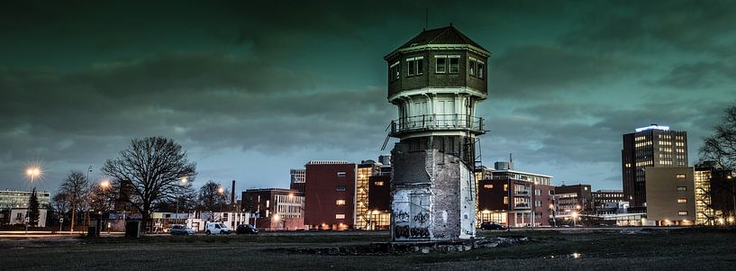 watertoren in panorama van Freddy Hoevers