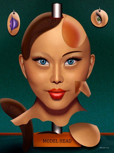 Tête de modèle par Ton van Hummel (Alias HUVANTO)