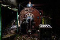 Verrostete Maschine im alten Heizungsraum