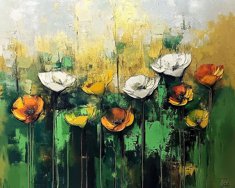Blumen Abstrakt von Wunderbare Kunst