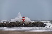 Scheveningen im Sturm.