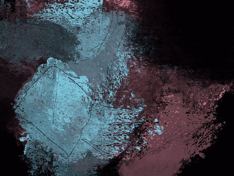 Abstrakte moderne Kunst - „Magie der Zeitlosigkeit“ - abstrakter Expressionismus von Susanna Schorr