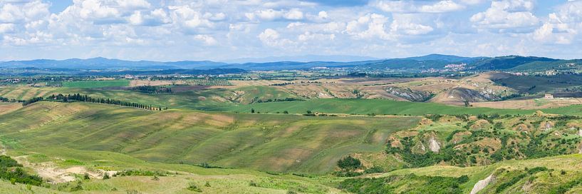 Tuscany landscape Italy in panorama by eric van der eijk