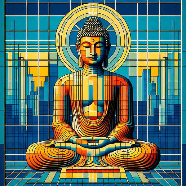 Buddha in the modern city. by Ineke de Rijk