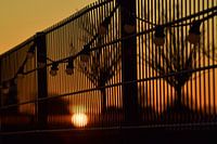 Sonnenuntergang Edam Beach-Pavillon