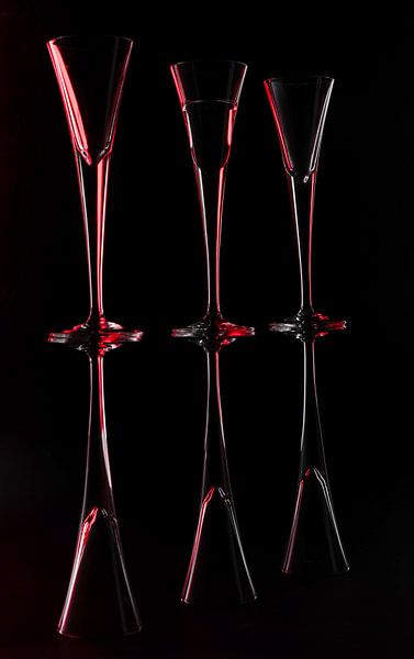 Rythme rouge néon par Karin van Bylevelt