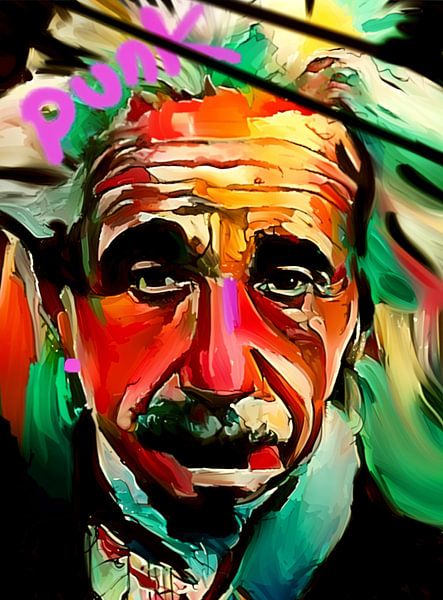 Albert Einstein PUNK Classic Pop Art PUR  par Team W 32 Gallery