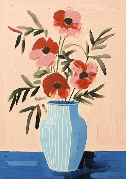 Vase Matisse inspired Stillleben von Niklas Maximilian