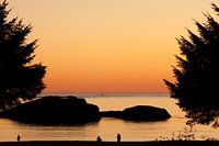 Silhouette coucher de soleil