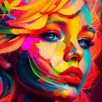 Pop-Art du visage des femmes. Partie 3