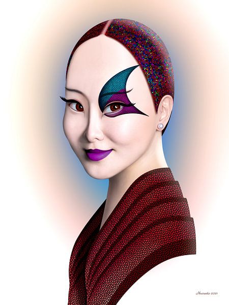 Freude (mit hellem Hintergrund) von Ton van Hummel (Alias HUVANTO)