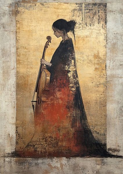 Cellist | Silence Strings by Abstract Painting