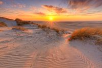 Zonsondergang in de Duinen van Texel